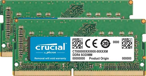 Crucial Kit de 64 GB (32GBx2) DDR4 3200 MT/S CL22 SODIMM 260 pinos ...