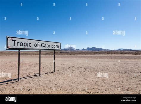 Tropic of Capricorn Sign Stock Photo - Alamy