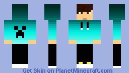 Brown Hair With Hoodie Minecraft Skin