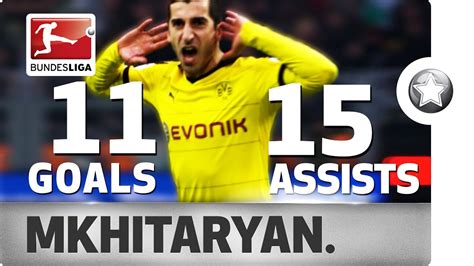 Henrikh Mkhitaryan - All Goals & Assists 2015/16 - YouTube