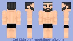 GigaChad with color Minecraft Skin