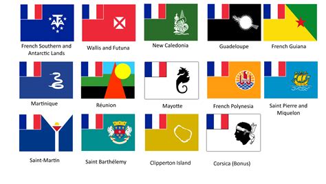 Consistent(ish) French Overseas Flags + Corsica : r/vexillology