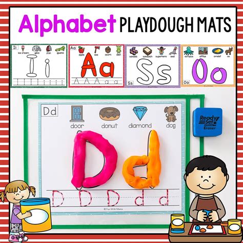 Alphabet Playdough Mats - Fun with Mama Shop