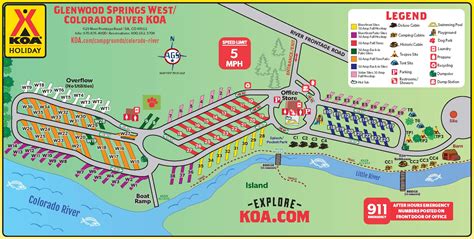 Silt, Colorado Campground Map | Glenwood Springs West / Colorado River ...