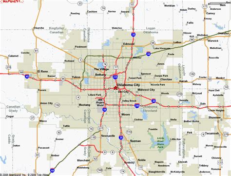 Oklahoma City Map - ToursMaps.com