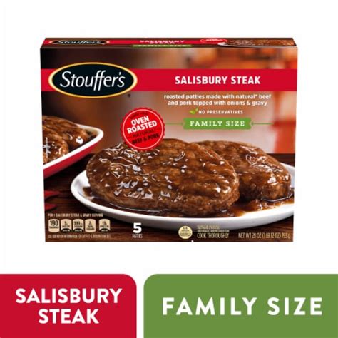 Stouffer's Family Size Salisbury Steak Frozen Meal, 28 OZ - Fry’s Food ...