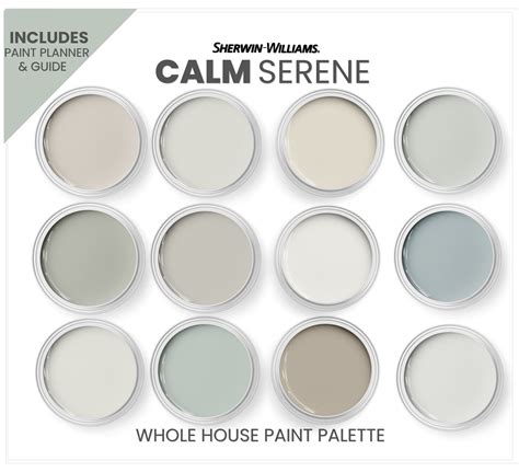 Calm Paint Colors Serene Calming Colors for Bathroom - Etsy Canada