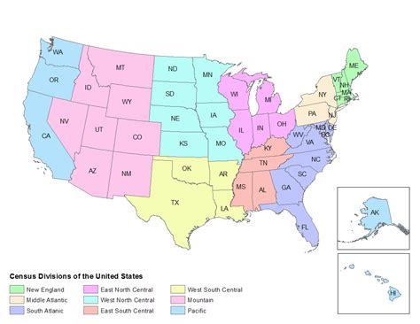 U.S. Census Divisions | Iowa Community Indicators Program