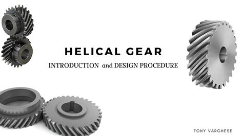 Helical gear design procedure - YouTube