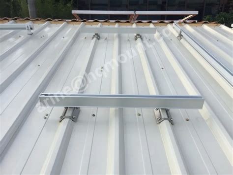 Solar Panel Roof Mounting Brackets Aluminum Tin Roof Solar Mounting ...