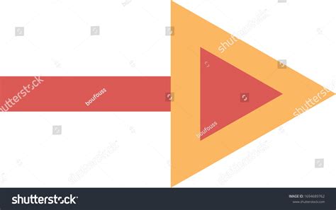 Red Arrow Right Vector Illustration Flat Stock Vector (Royalty Free) 1694689762 | Shutterstock