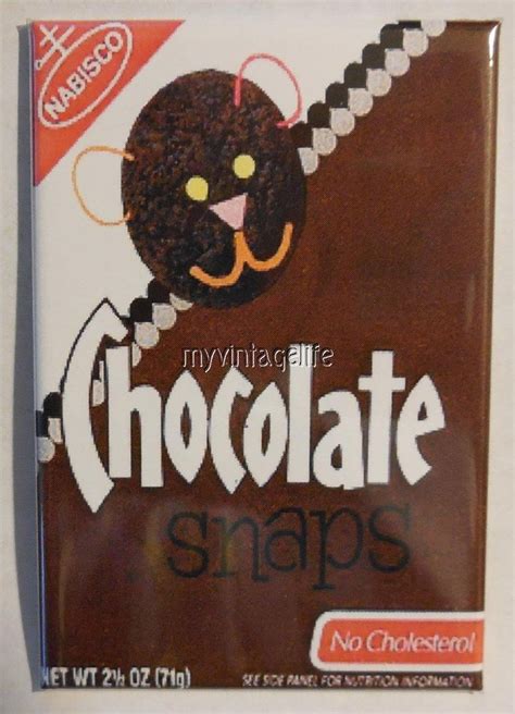 $5.6 - Vintage Nabisco Chocolate Snaps Cookies 2" X 3" Fridge Magnet ...