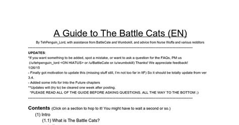 Guide to playing Battle Cats efficiently : battlecats