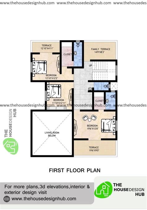 40 X 53 Ft 4 BHK House Plan Design Under 3500 Sq Ft