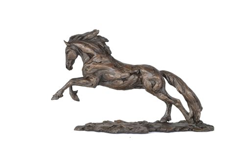 Bronze Galloping Horse sculpture by sculptor Tanya Russell, MRBS