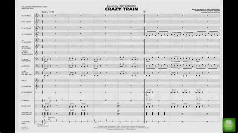 Crazy Train arranged by Paul Murtha Chords - Chordify