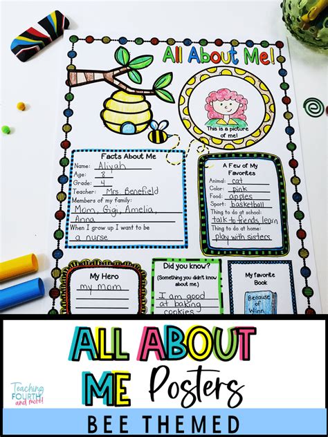 7 Great All About Me Posters Ideas for this School Year - Teaching Fourth and more!