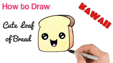 How to Draw Loaf of Bread step by step - YouTube