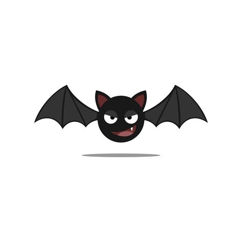 Cute Halloween Bat Clip Art Vector. Halloween Flat Design Illustration ...