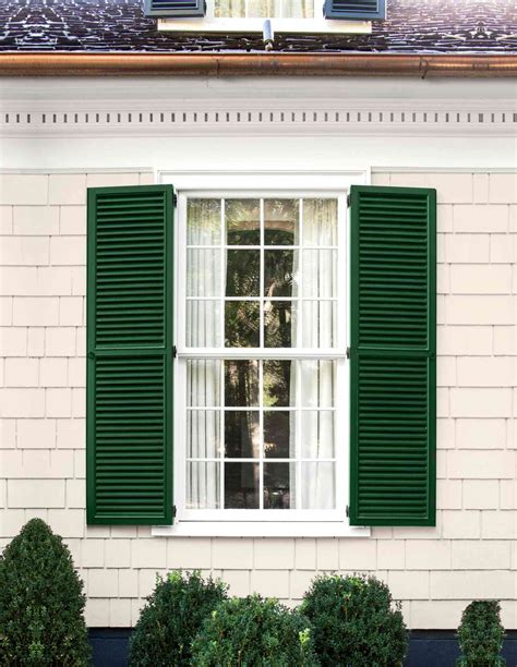 Black Exterior Window Shutters