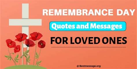 Beautiful Remembrance Day Quotes and Messages for loved ones