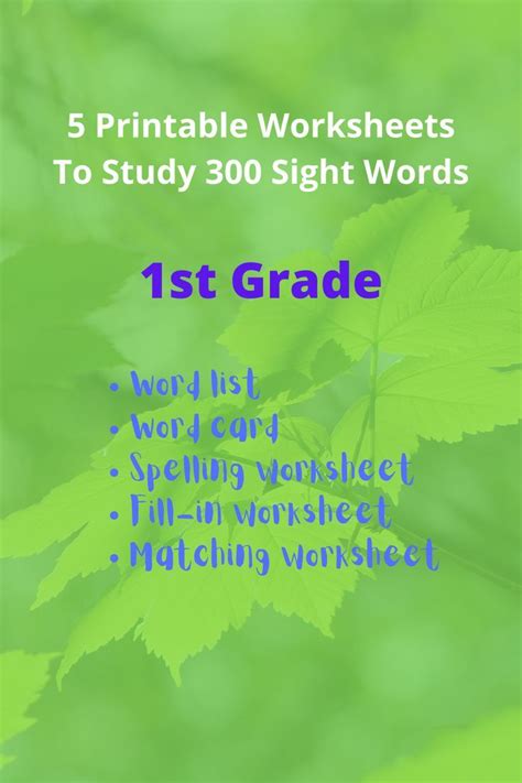 89 Sight Words Worksheets For Grade 1 Pdf - vrogue.co