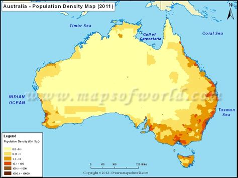 Population of Australia | Demographic of Australia - Maps of World