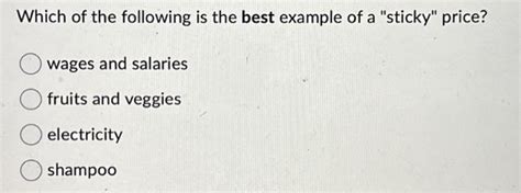 Solved Which of the following is the best example of a | Chegg.com