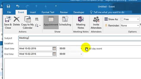 How to send a meeting request in Outlook - YouTube