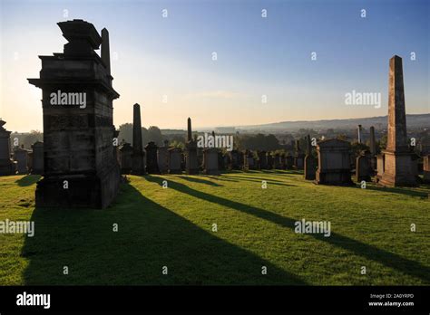 The monuments within Glasgow Necropolis located next to Glasgow ...