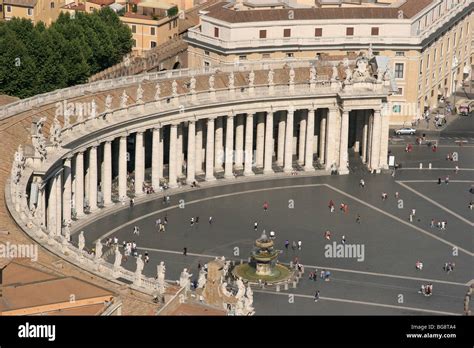 St Peter's square at the Vatican Stock Photo - Alamy