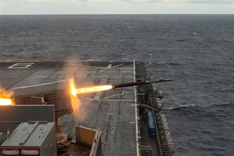 DVIDS - Images - USS America fires a RIM-116 Rolling Airframe Missile ...