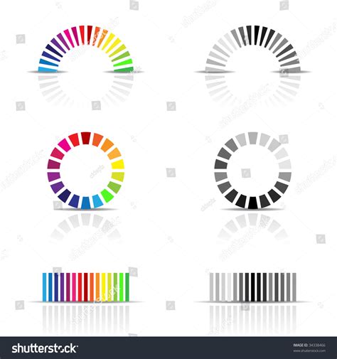 Illustration Colour Profile Samples Cmyk Rgb Stock Illustration 34338466 | Shutterstock