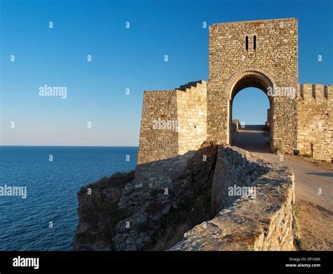 Medieval fortress on Cape Kaliakra, Black Sea, BulgariaKaliakra is a long and narrow headland in ...