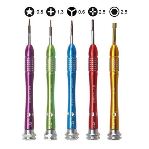 5pcs/lot Precision Screwdriver Set for iPhone 7 iPhone 6/6s Plus 5s/4s Disassemble Teardown ...