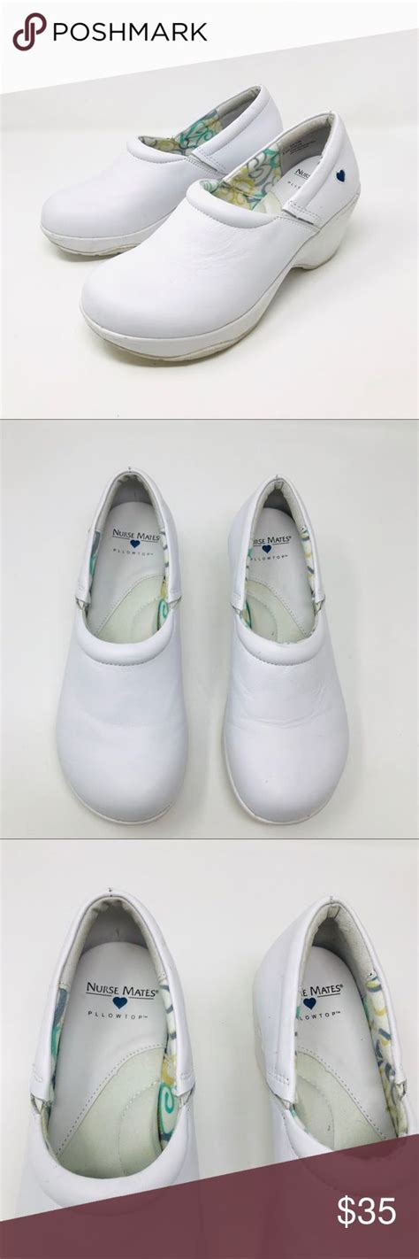 EUC Nurse Mates 8.5 Bryar White Nursing Shoe | White nursing shoes ...