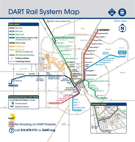 Transit Maps: Official Map: Dallas DART Light Rail System, 2012