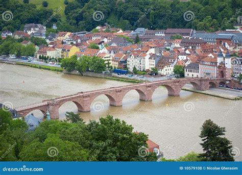 Heidelberg bridge stock photo. Image of woodland, landmark - 10579108