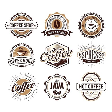 Free Vector | Coffee logo collection