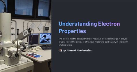 Understanding Electron Properties