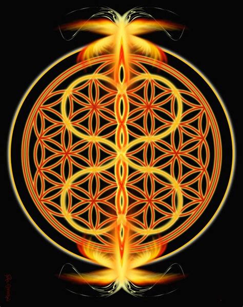 Twin Flames Fire Sacred Geometry Mandala Art by PearlWhitecrow, $7.00 ...