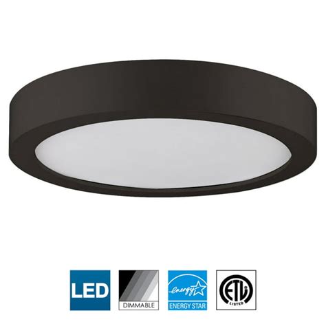 Sunlite LED 7-Inch Round Surface Mount Ceiling Light Fixture, 14 Watts, Dimmable, 3000K Warm ...