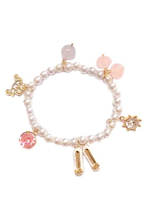 Pearl-fect Charm Bracelet-CE84077-M