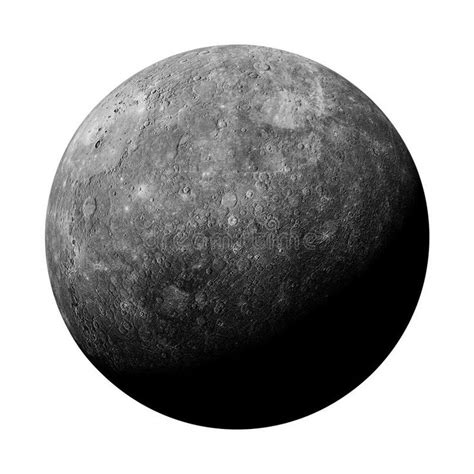 Planet Mercury Isolated On White Background Stock Image - Image of deep, nasa: 114911101 ...