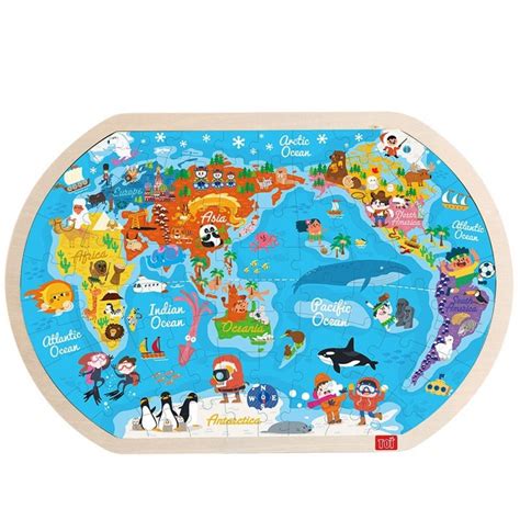 ToyTrendy | World map puzzle, Wooden puzzles, Kids wooden toys