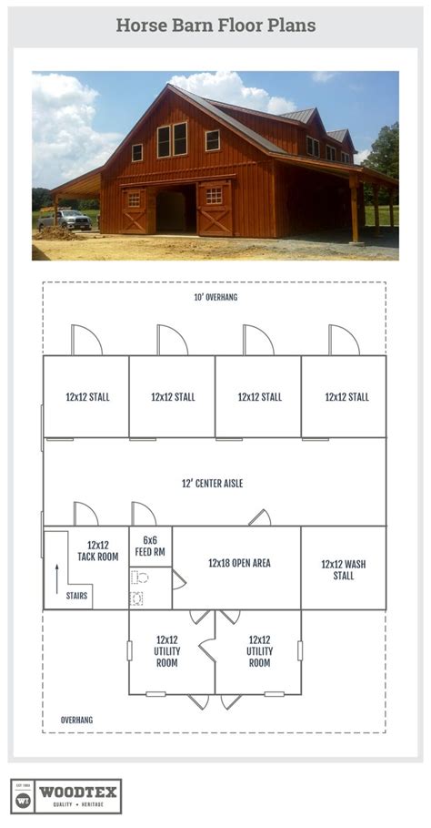 Horse Barns Floor Plans