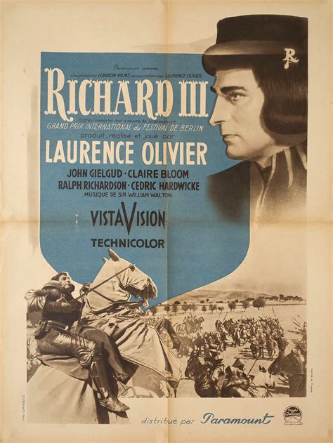 Richard III Original 1955 French Moyenne Movie Poster - Posteritati Movie Poster Gallery