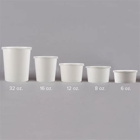 Choice 6 oz. White Double Poly-Coated Paper Food Cup with Vented ...