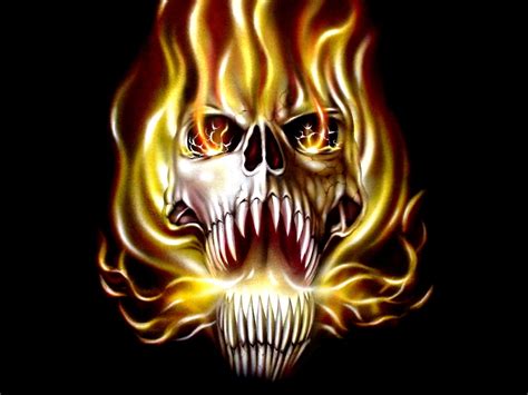 Fire Skull Wallpapers - WallpaperSafari