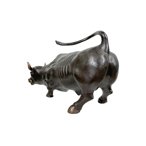 Bronze Small Wall Street Bull Sculpture - Metropolitan Galleries Inc.